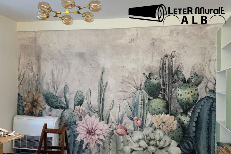 Letra murale me motive tropikale, Letra murale me motive kafshësh, Letra murale me motive vintage, Montim letrash murale, Shërbime profesionale për letra murale 